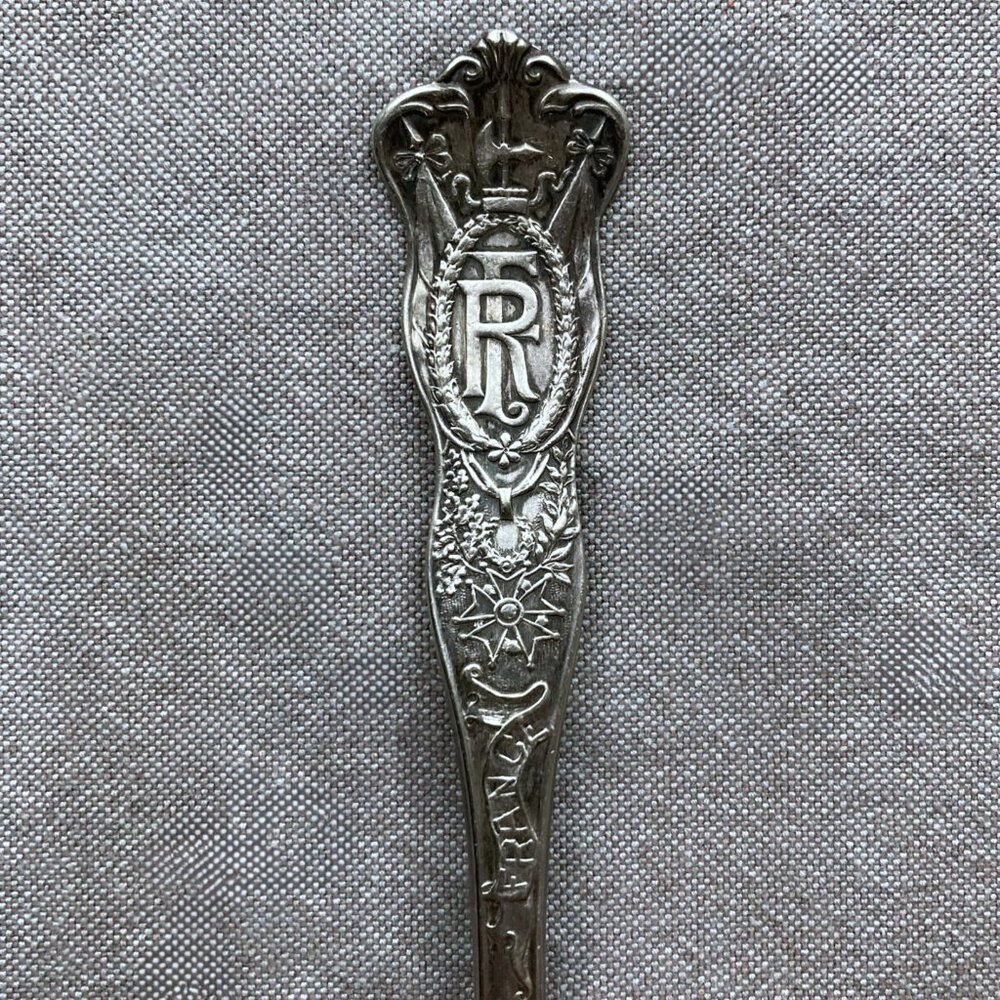 Antique France Souvenir Spoon, silverplate, Collectible - American Silver Co.